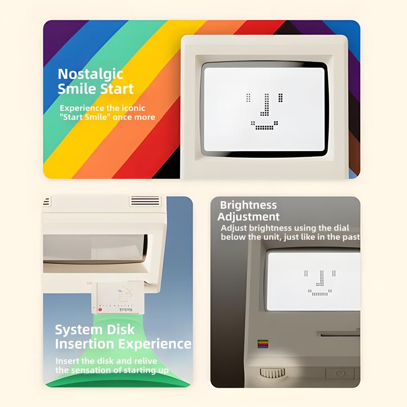 MiniMac™ Retro Alarm Clock